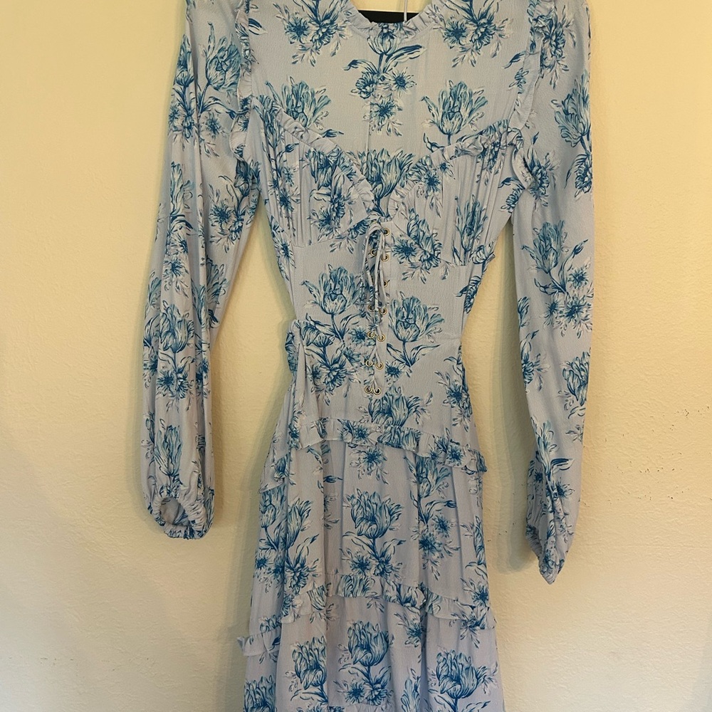 Floral Blue Dress